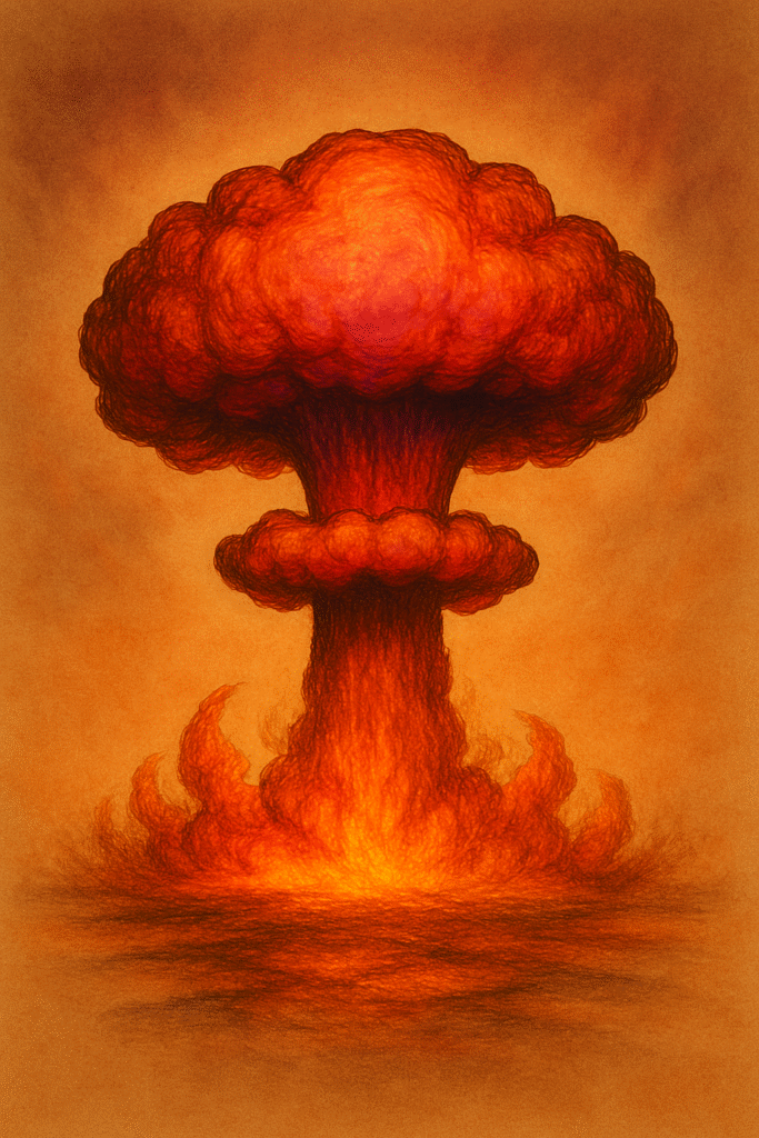 image depicting a nuclear mushroom cloud
