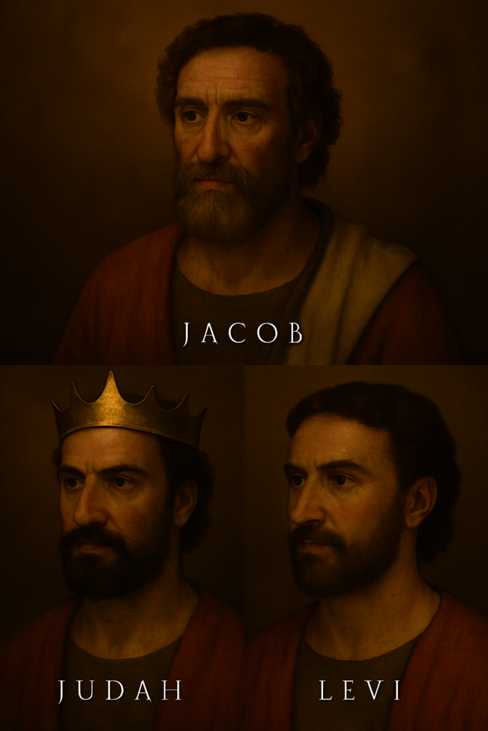 image of jacob/israel, judah and levi