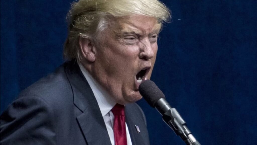 Image of trump scorning
