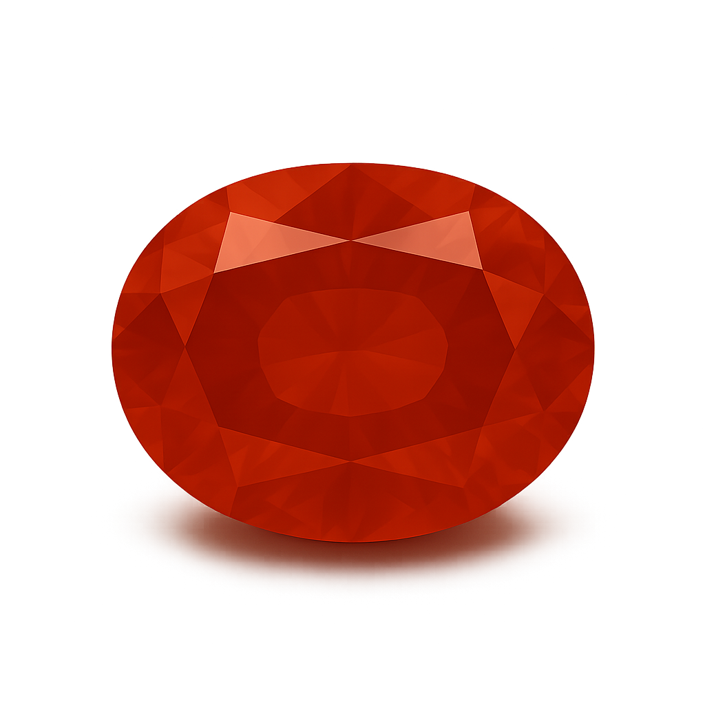 image of gem cut sardius from the foundation of the new 
jerusalem