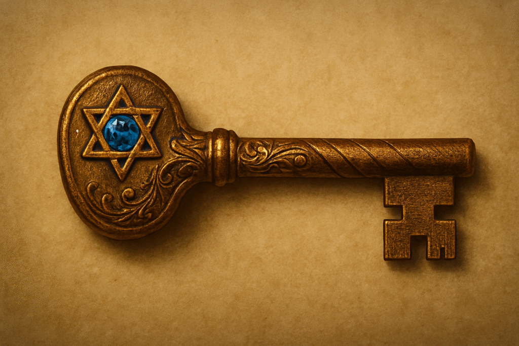 image of the key of david