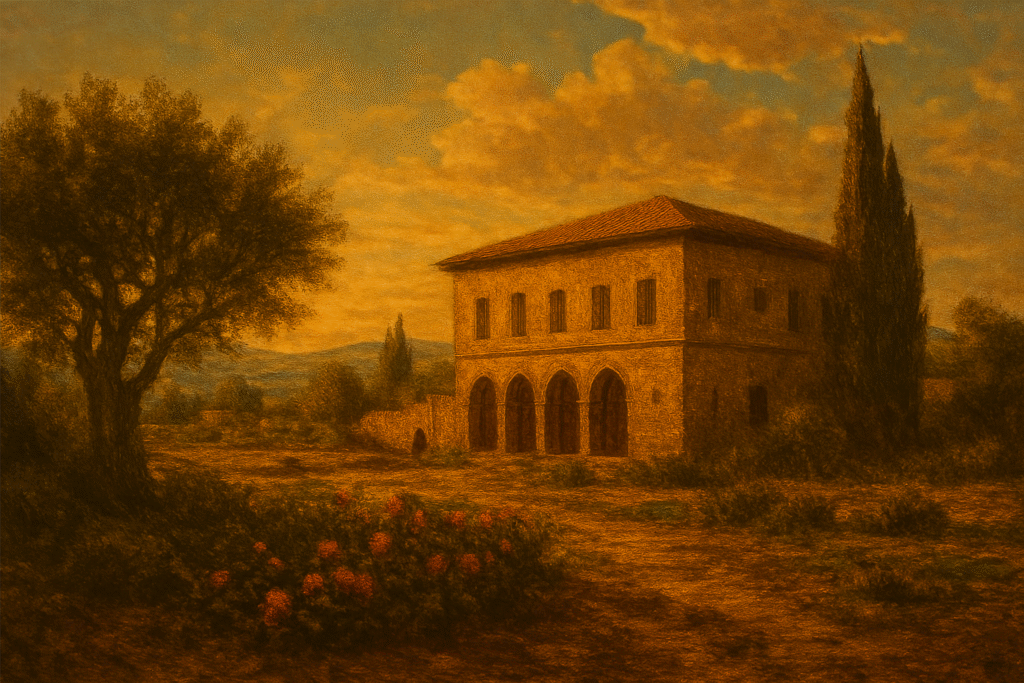 image of the mansion in bahji