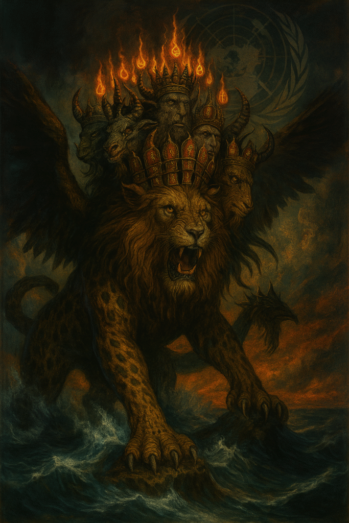image of the beast of daniel and revelation