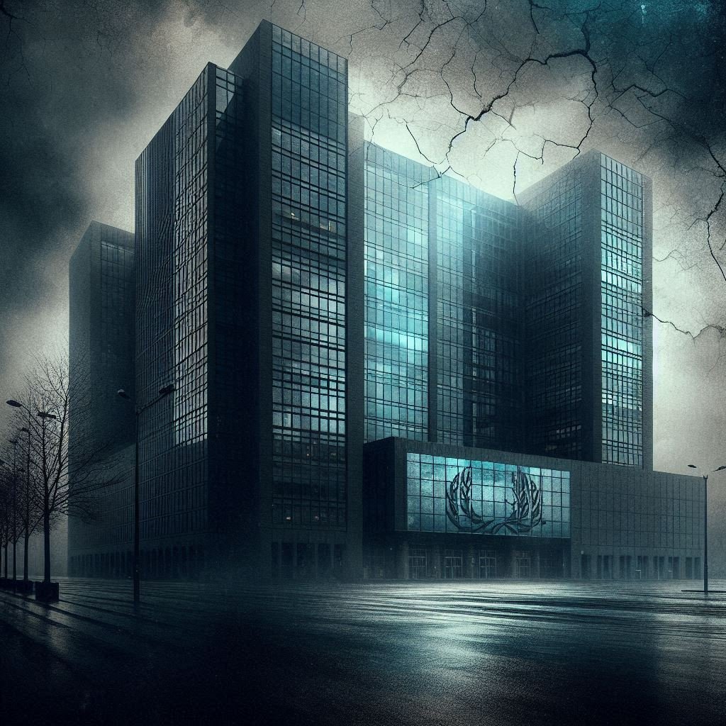 image depicting the International criminal court, which has charged benjamin netanyahu with war crimes and crimes against humanity.